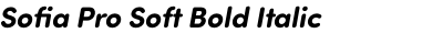 Sofia Pro Soft Bold Italic